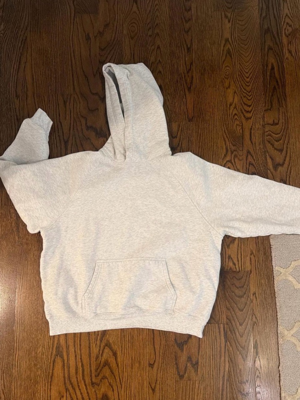 Aritzia Mega Fleece Lignt Grey Hoodie